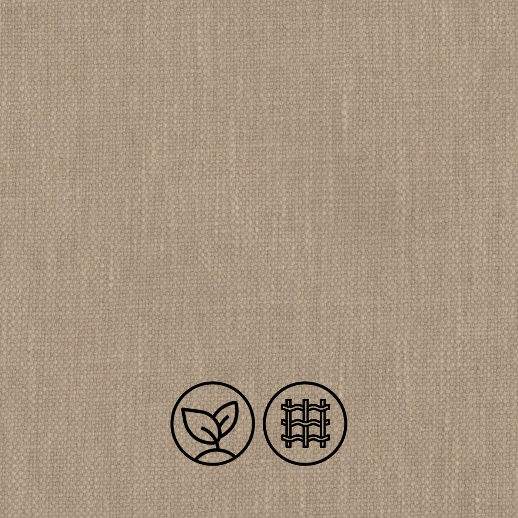 <b>Hardwearing Cotton Blend</b><p>

<p>Eco Friendly, Durable<p>

<b>Composition</b>: 48% Cotton, 52% Polyester<p>

Sempre is a durable polyester-cotton blend that combines the strength of polyester with the softness of cotton. Its natural tones provide versatile style, seamlessly complementing both modern and traditional home interiors while offering practical everyday performance.